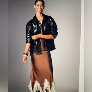 Pilcro Brand Weston Boyfriend Faux Leather Jacket